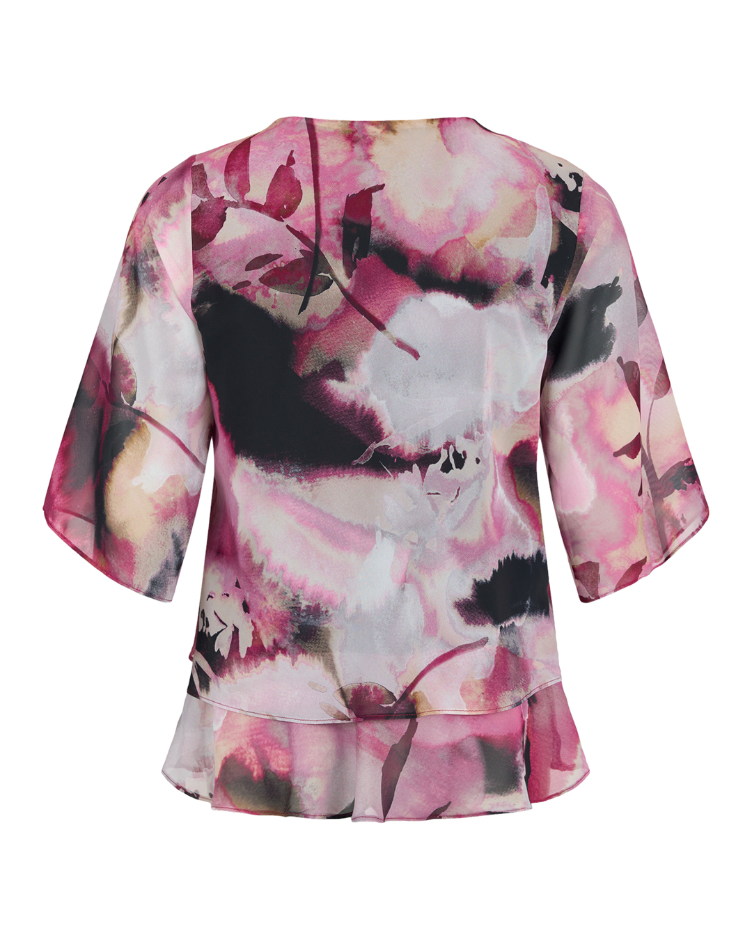 Blus Molly Jo ceriserosa/grå - 2