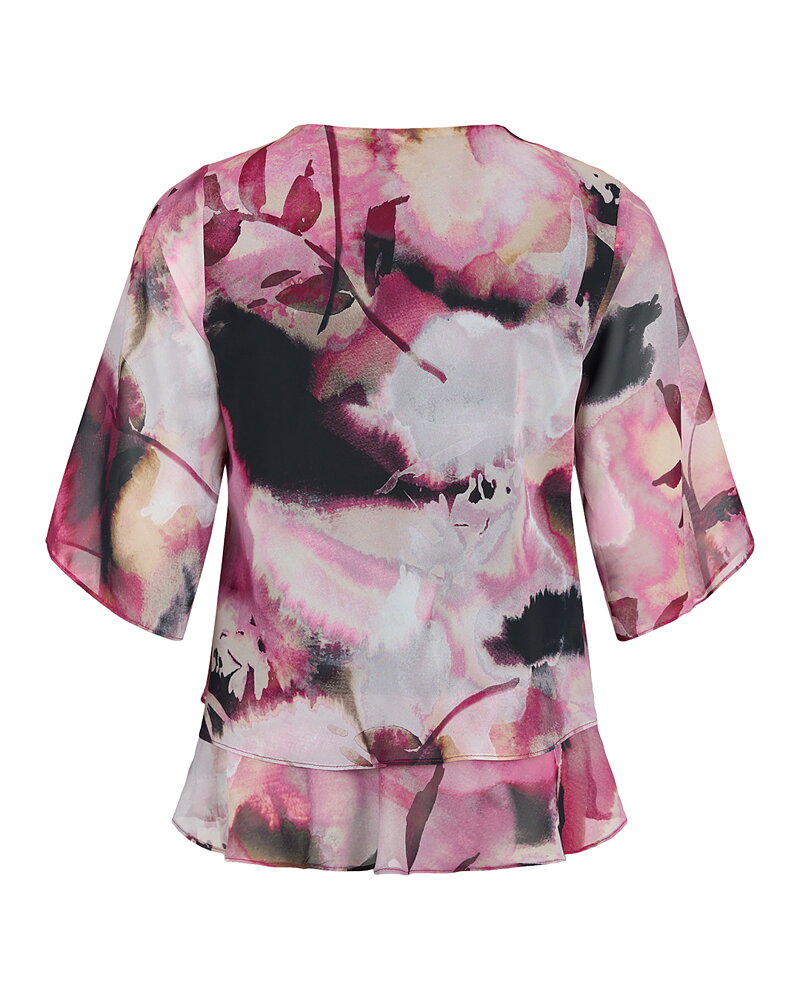 Blus Molly Jo ceriserosa/grå