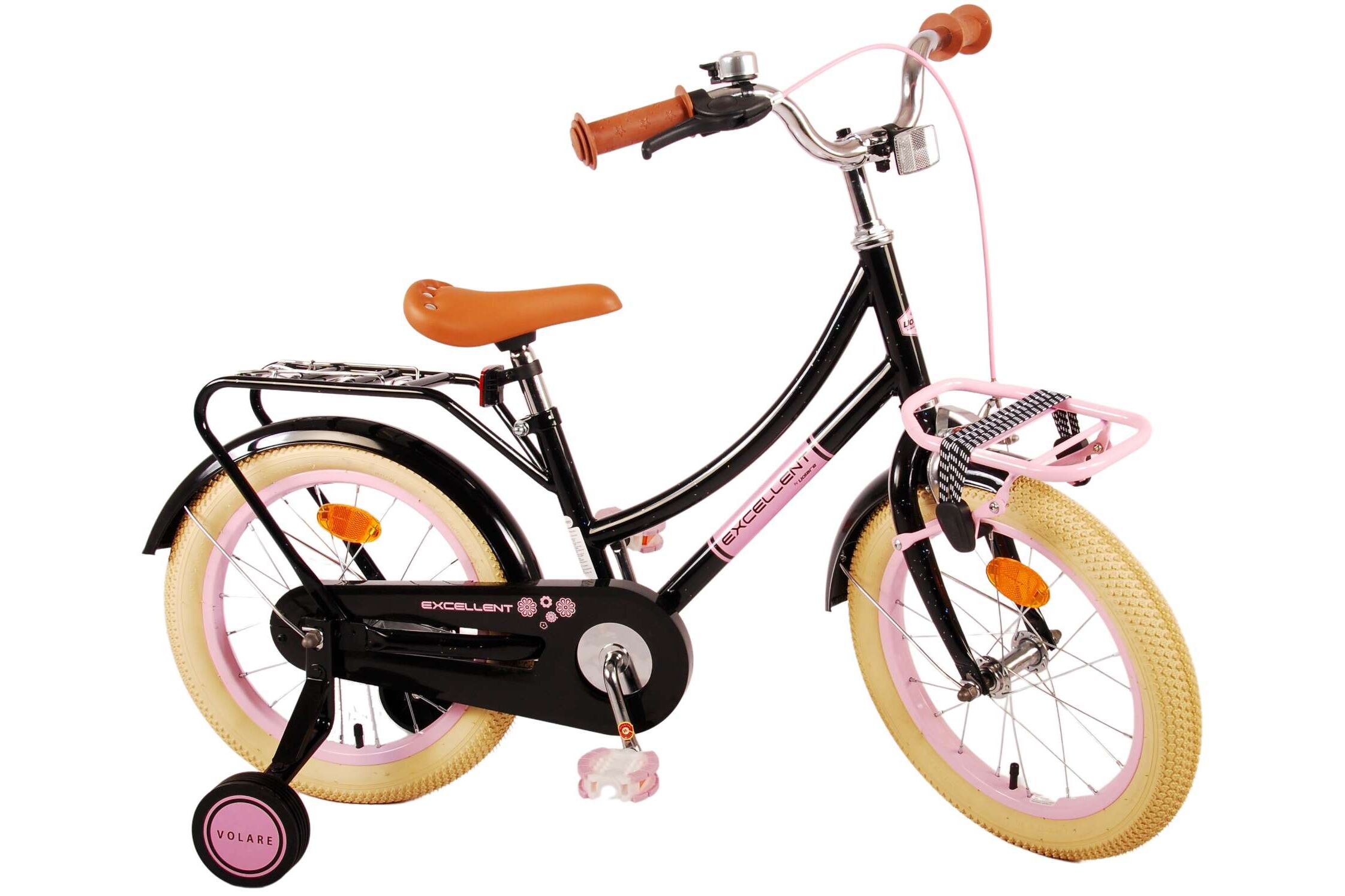 Barncykel Volare Excellent  16 tum – Svart för barn 4–6 år - 2