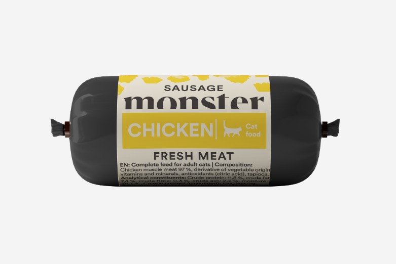 Monster Cat Sausage Chicken, 80g
