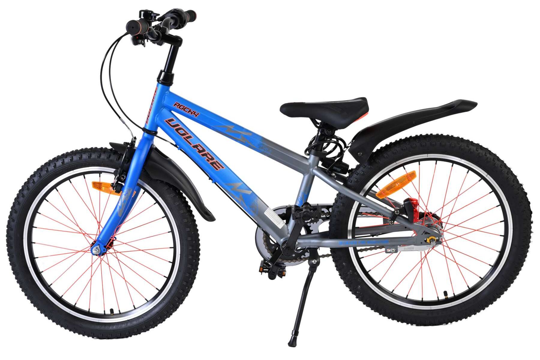 Barncykel Volare Rocky 20 Tum - 3 Växlar Blå för barn 6-8 år - 8