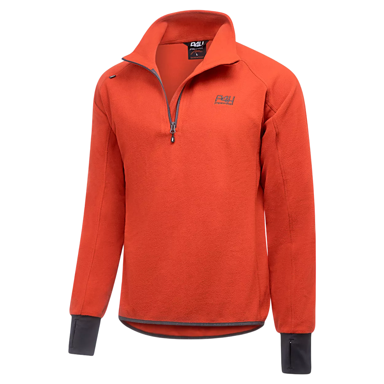 P4H 1/2 Zip Fleece Rust Orange