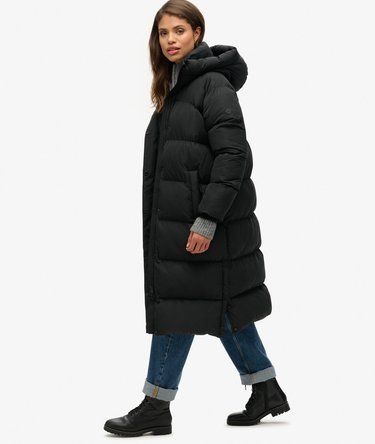 SUPERDRY Longline Hooded Puffer Jacket - 5