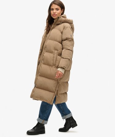SUPERDRY Longline Hooded Puffer Jacket - 2