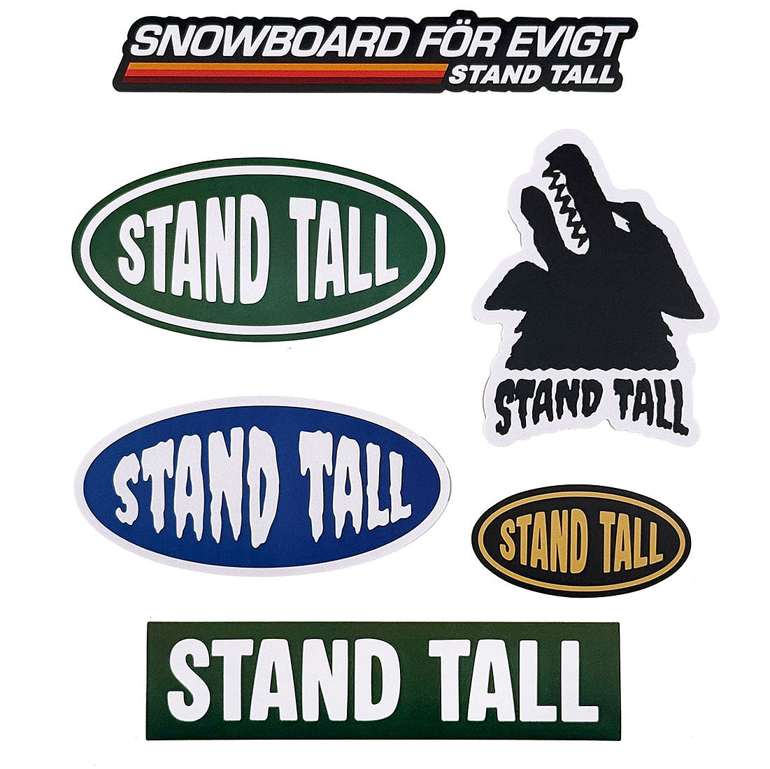  STAND TALL Klistermärken - Colour Mix 6 pcs - 2