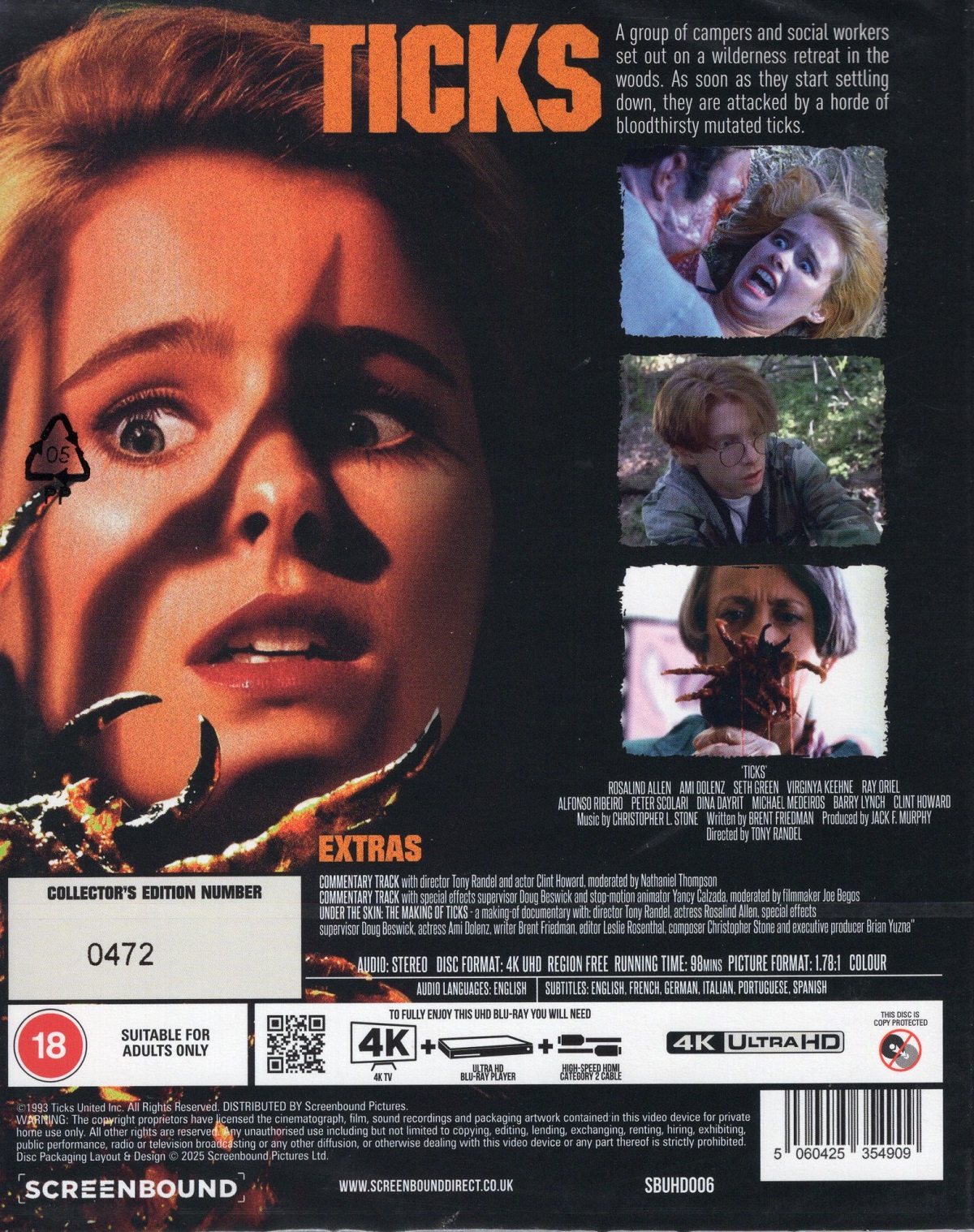 Ticks (Limited Edition) (ej svensk text) (4K Ultra HD) - 2