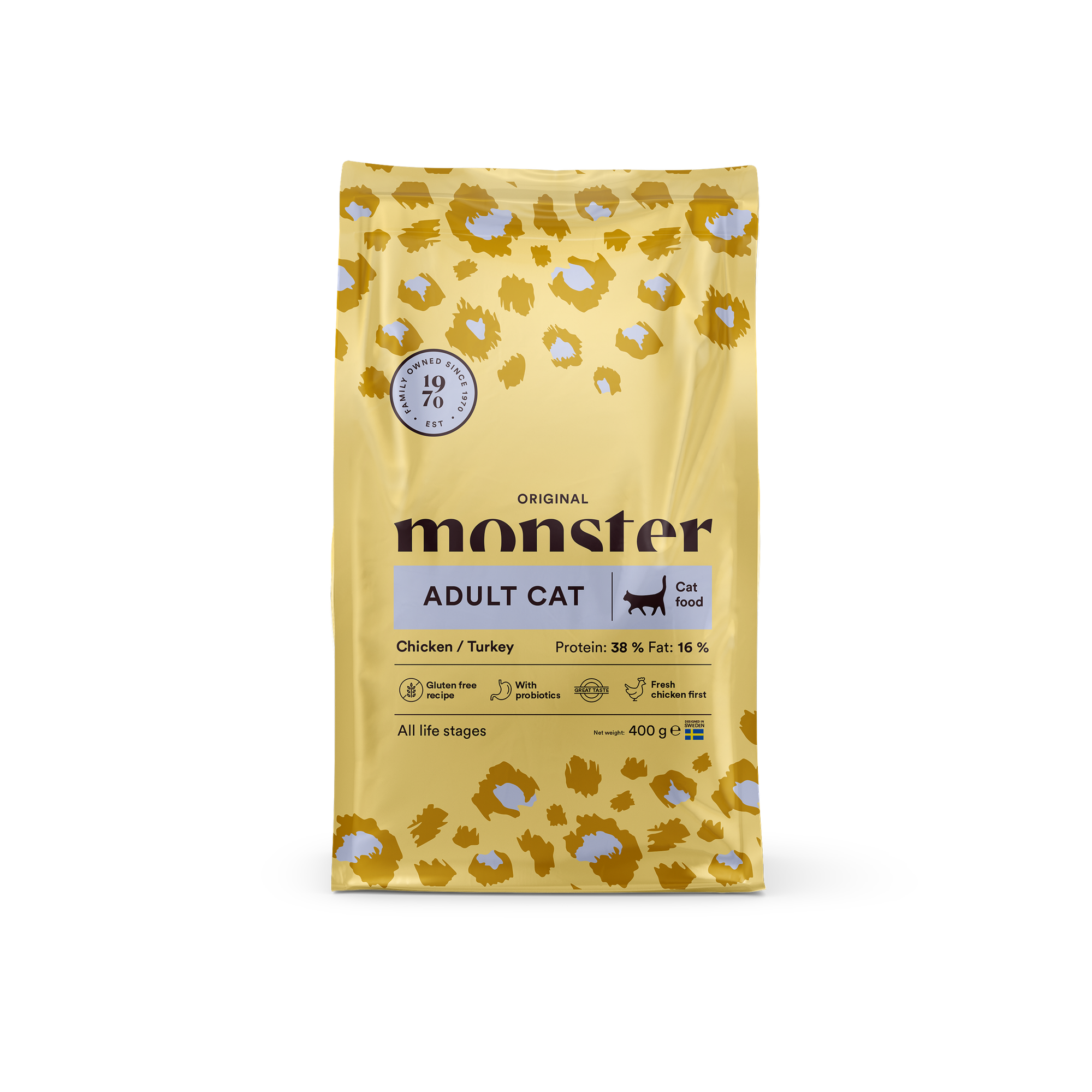 Monster Adult cat chicken/turkey 400 gr ( Utg.dat: 2026-05-22)