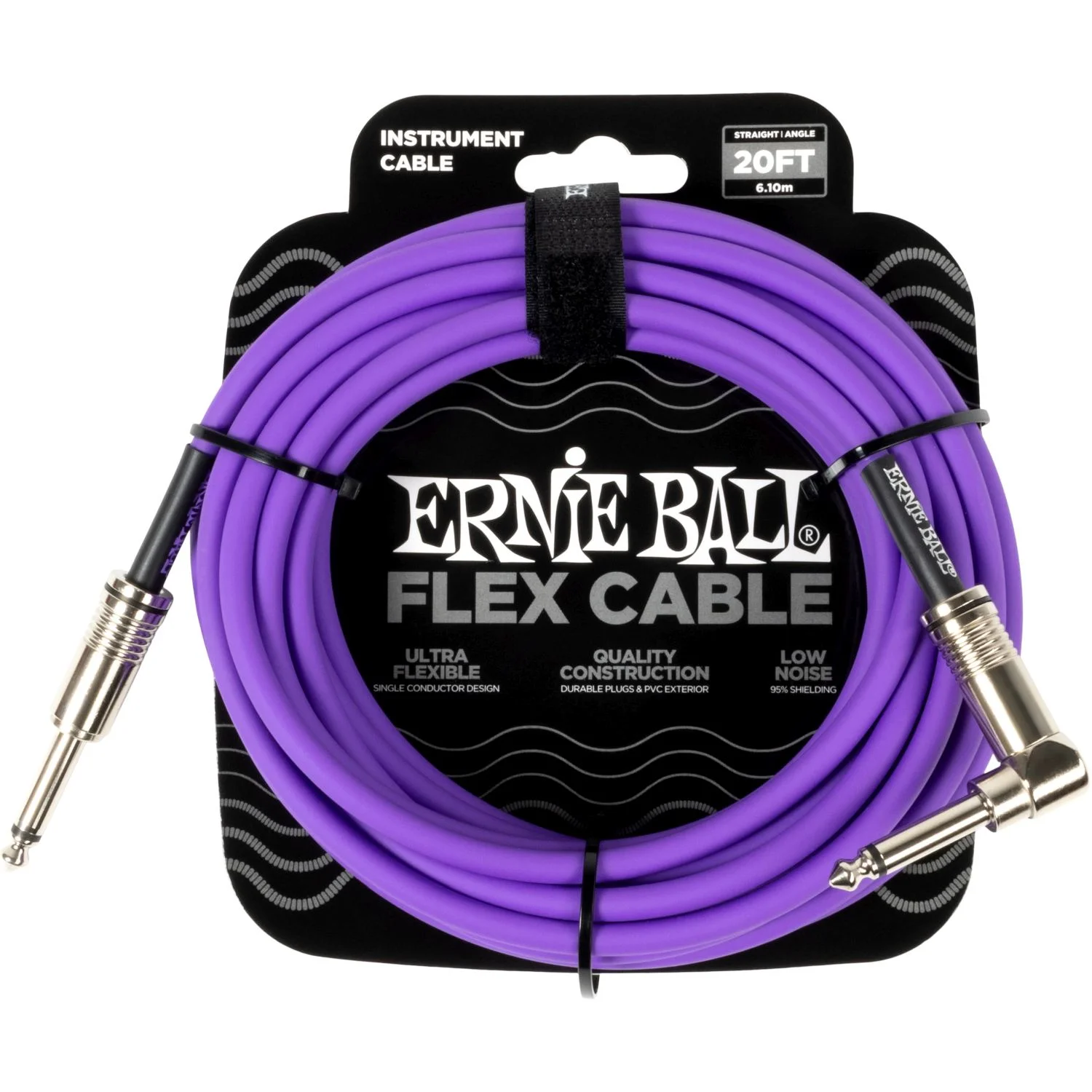 Ernie Ball 6466 Flex Instrumentkabel 6m lila