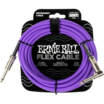 Ernie Ball 6466 Flex Instrumentkabel 6m lila
