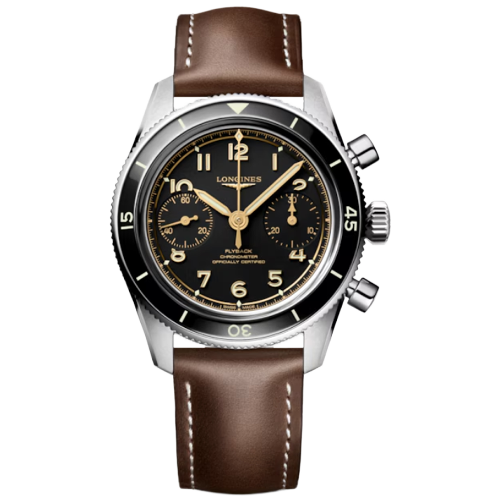 L3.721.4.53.2 Longines Spirit Pilot Flyback 39,5 svart