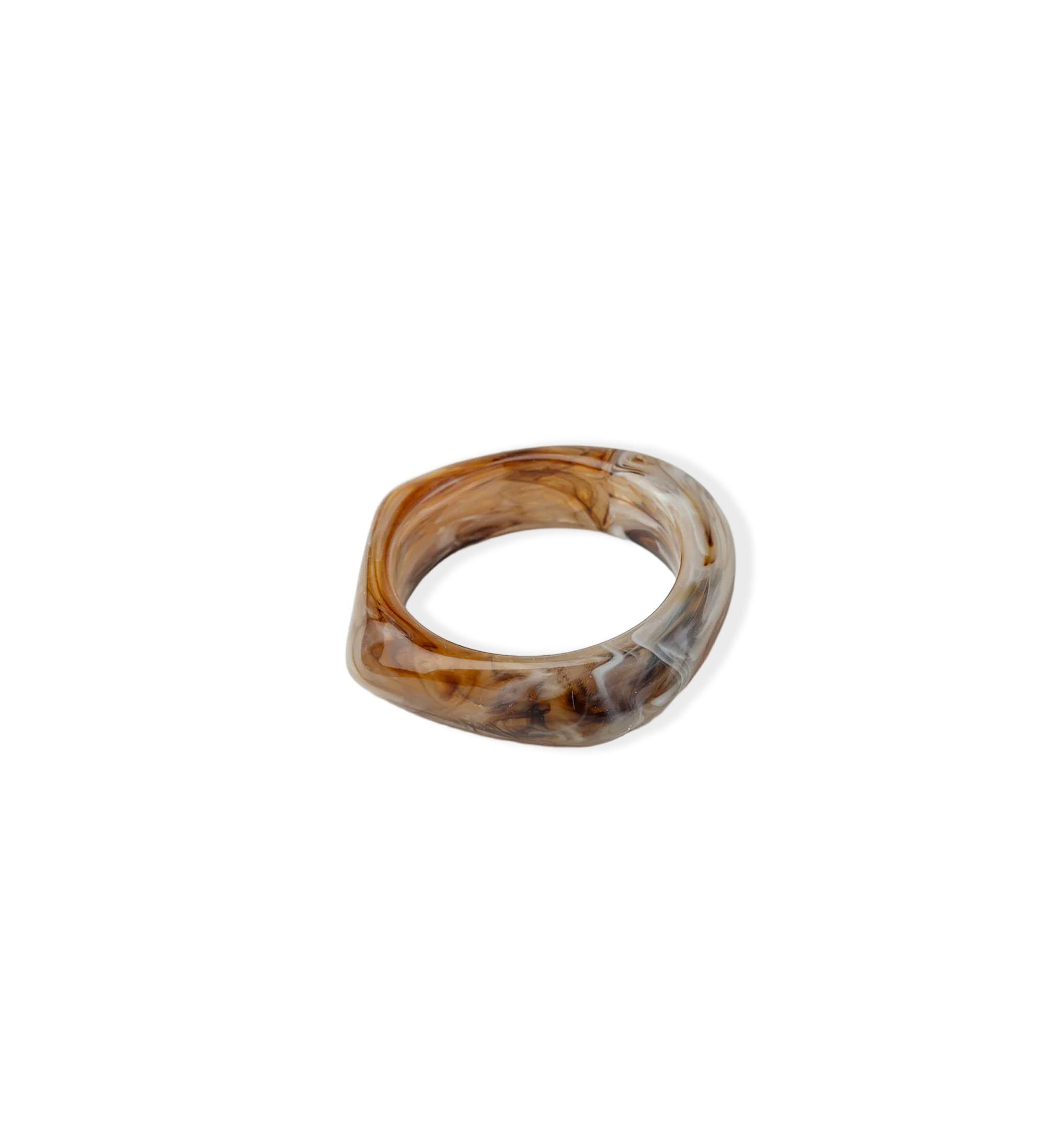 BOW19 Big Square Bracelet Light brown