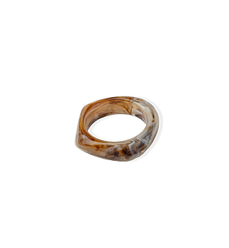 BOW19 Big Square Bracelet Light brown