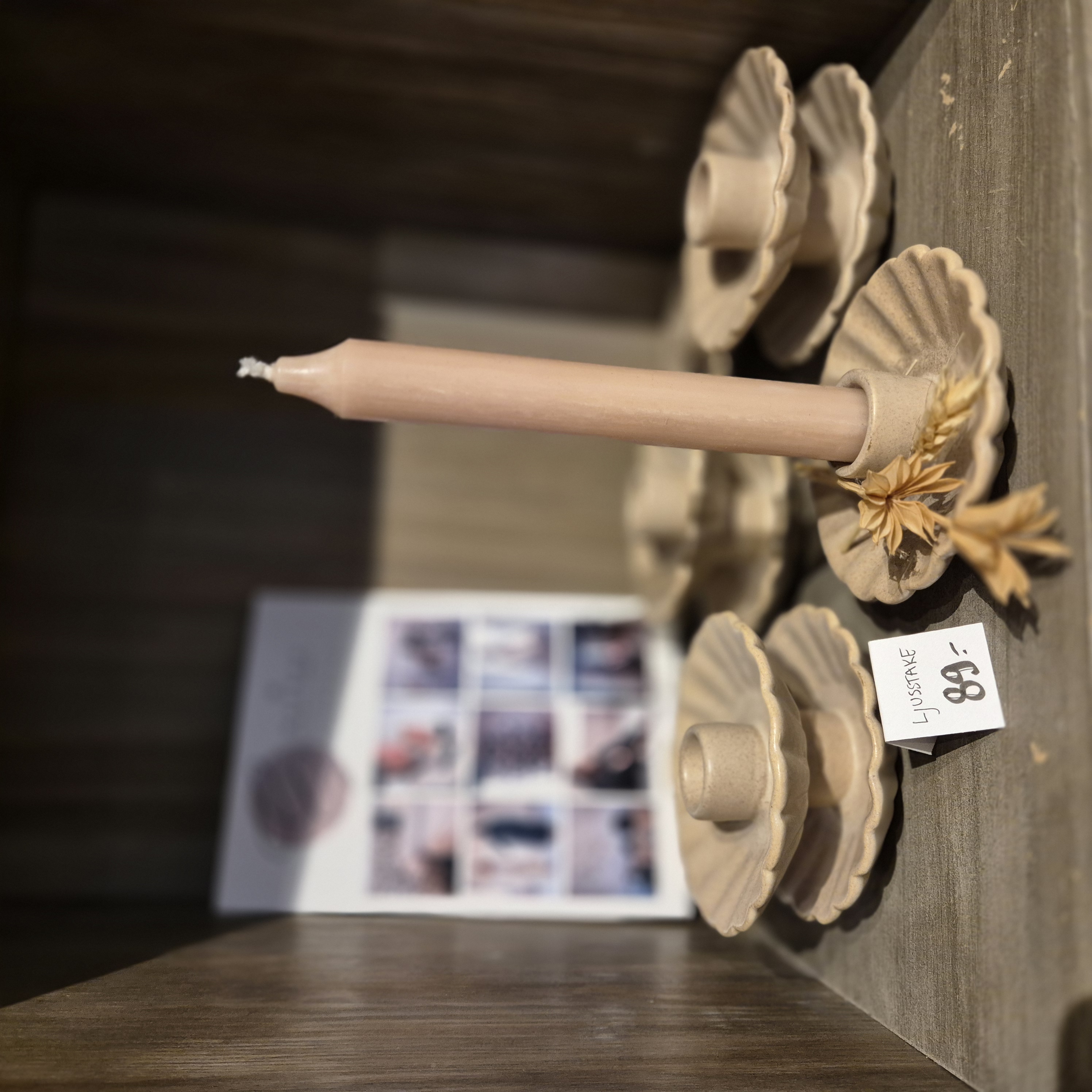 Ljusstake beige