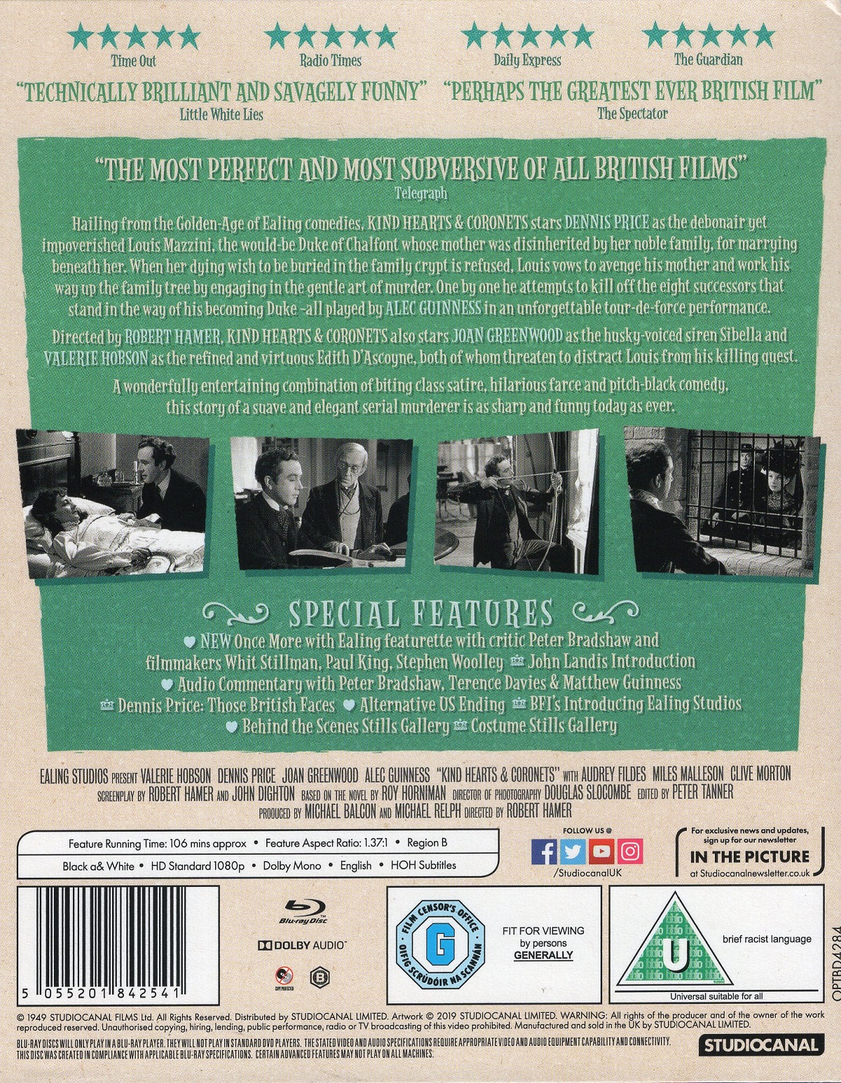 Kind Hearts & Coronets (ej svensk text) (Blu-ray) - 2