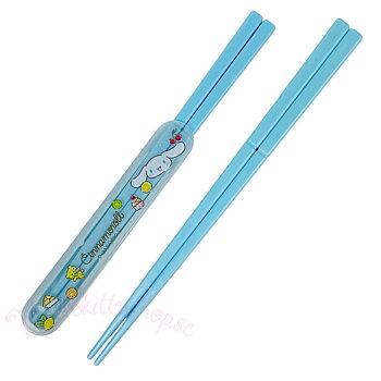 Sanrio Cinnamoroll Ätpinnar med fodral - Blå 18 cm