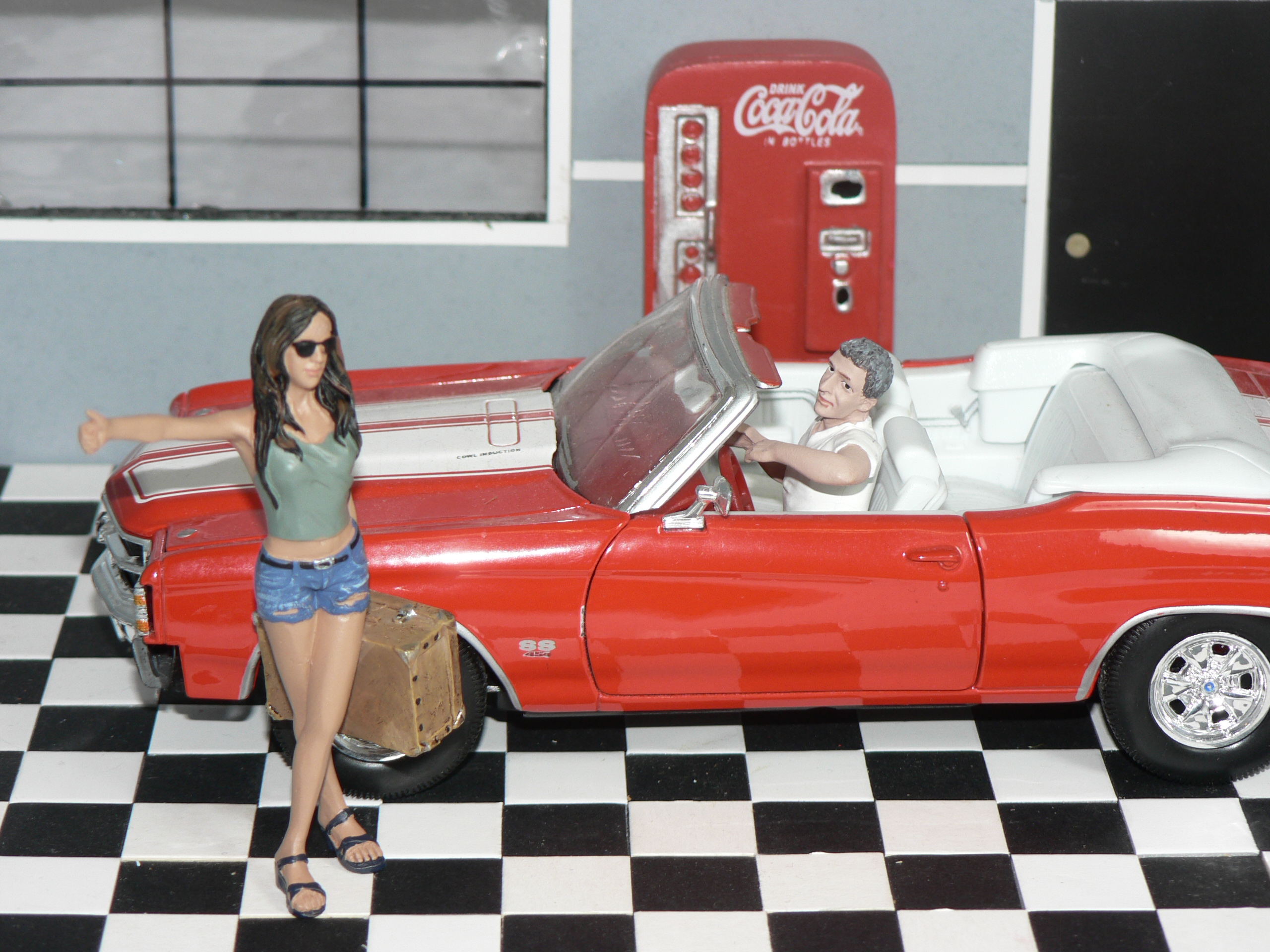 Figur Liftare+förare   1:24  American Diorama