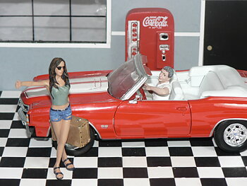 Figur Liftare+förare   1:24  American Diorama