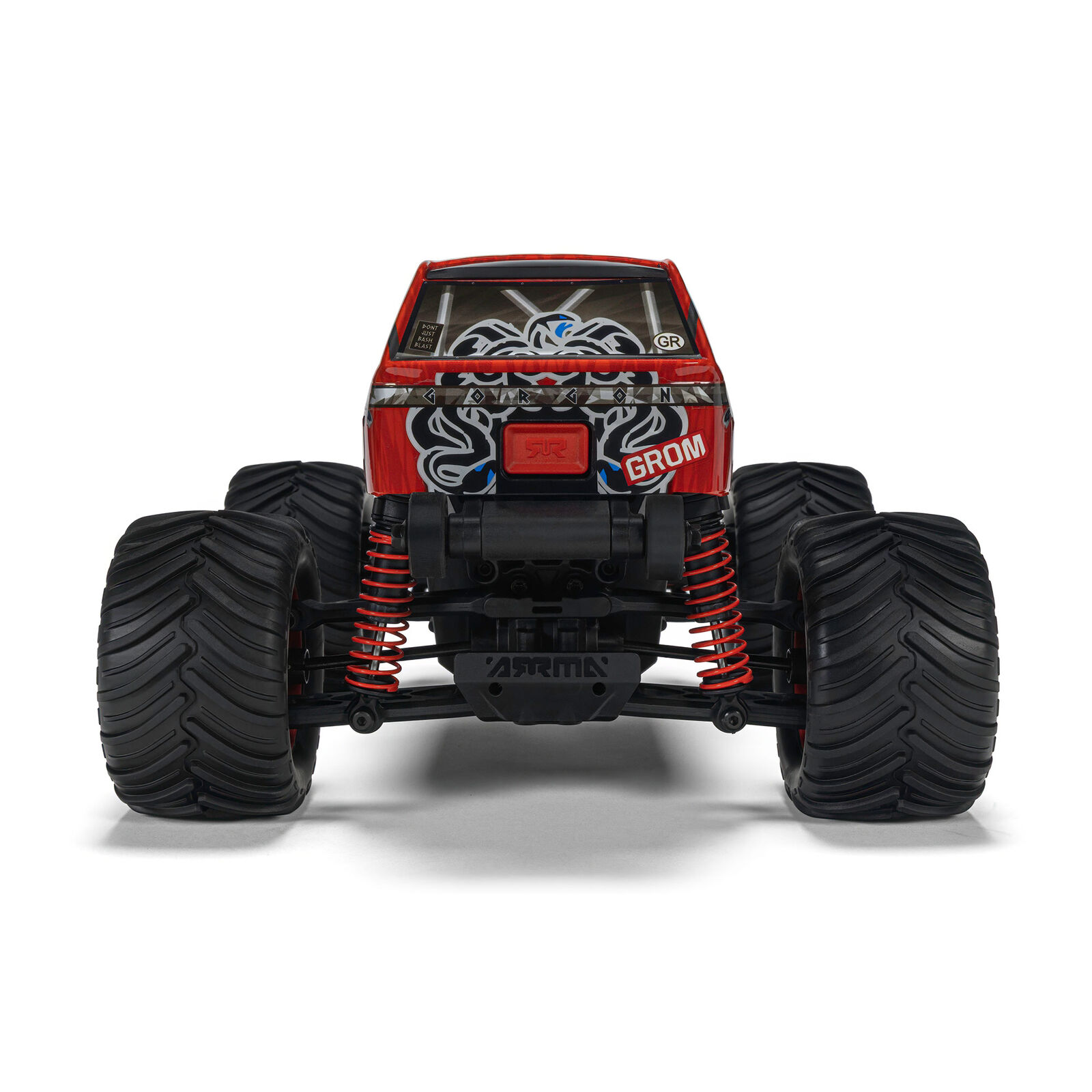 Arrma 1/16 GORGON GROM 4X4 RTR Brushed Monster Truck (Battery & Charger Included), Red - 6