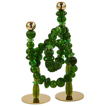  Pols Potten Ljusstake Beads Dark Green - Large