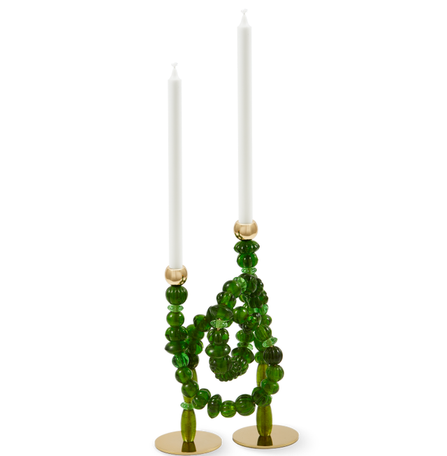  Pols Potten Ljusstake Beads Dark Green - Large - 2