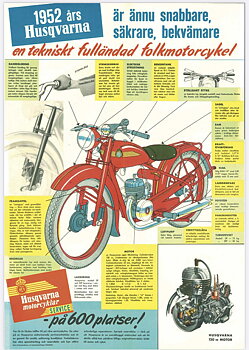 Poster Husqvarna 1952