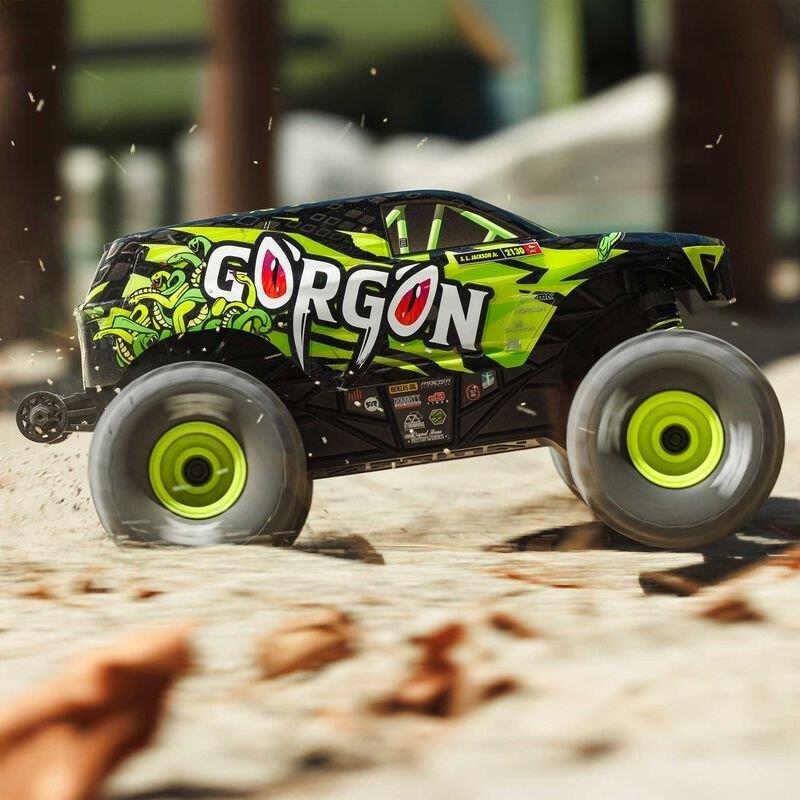 ARRMA 1/16 GORGON GROM 4X4 RTR Brushed MT (Battery & Charger Included), Yellow - 7