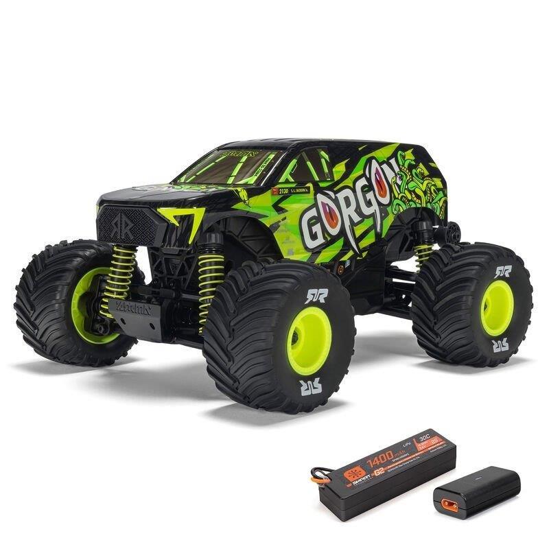ARRMA 1/16 GORGON GROM 4X4 RTR Brushed MT (Battery & Charger Included), Yellow - 2