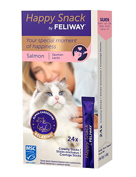 Feliway Happy Snack Calming Cat Treats 24x15g - Salmon