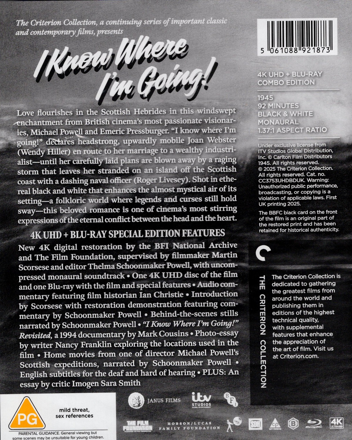 I Know Where I'm Going (Criterion Collection) (ej svensk text) (4K Ultra HD + Blu-ray) - 2