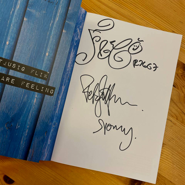 RONNY & RAGGE - INGEN JÄÄLA SKIITBOK (BOK), SIGNED - 2