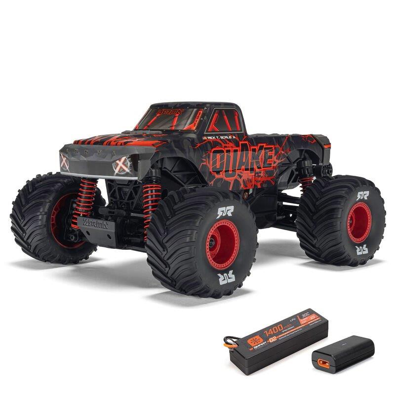 ARRMA 1/16 QUAKE GROM 4X4 RTR Brushed MT (Battery & Charger Included), Red - 2