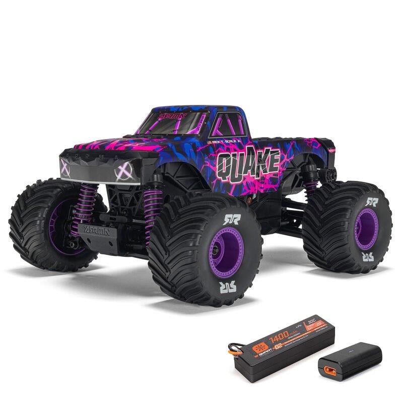 ARRMA 1/16 QUAKE GROM 4X4 RTR Brushed MT (Battery & Charger Included), Purple - 2