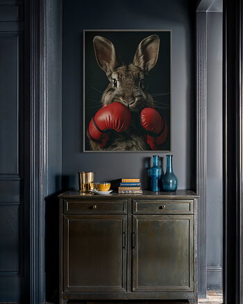 Boxing Rabbit - Poster