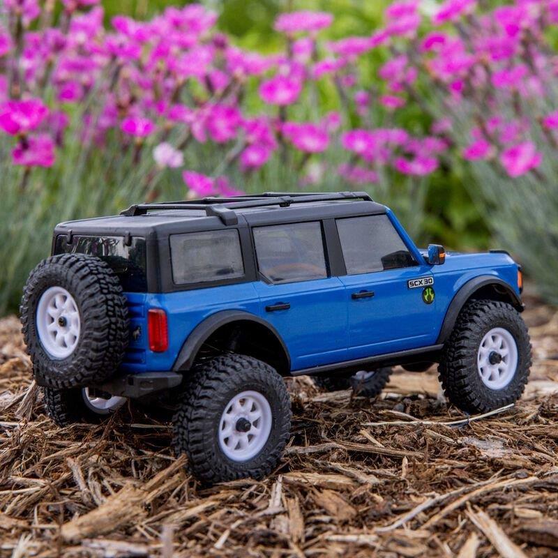 AXIAL 1/30 SCX30 Ford Bronco 4X4 RTR Brshed RC (Batt & Char Included), Blue - 5