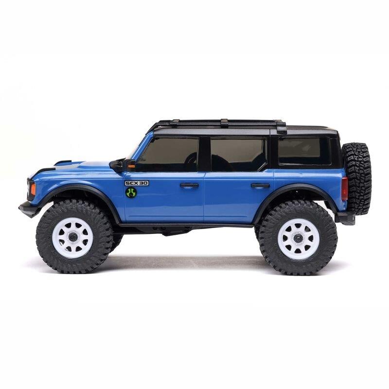AXIAL 1/30 SCX30 Ford Bronco 4X4 RTR Brshed RC (Batt & Char Included), Blue - 7