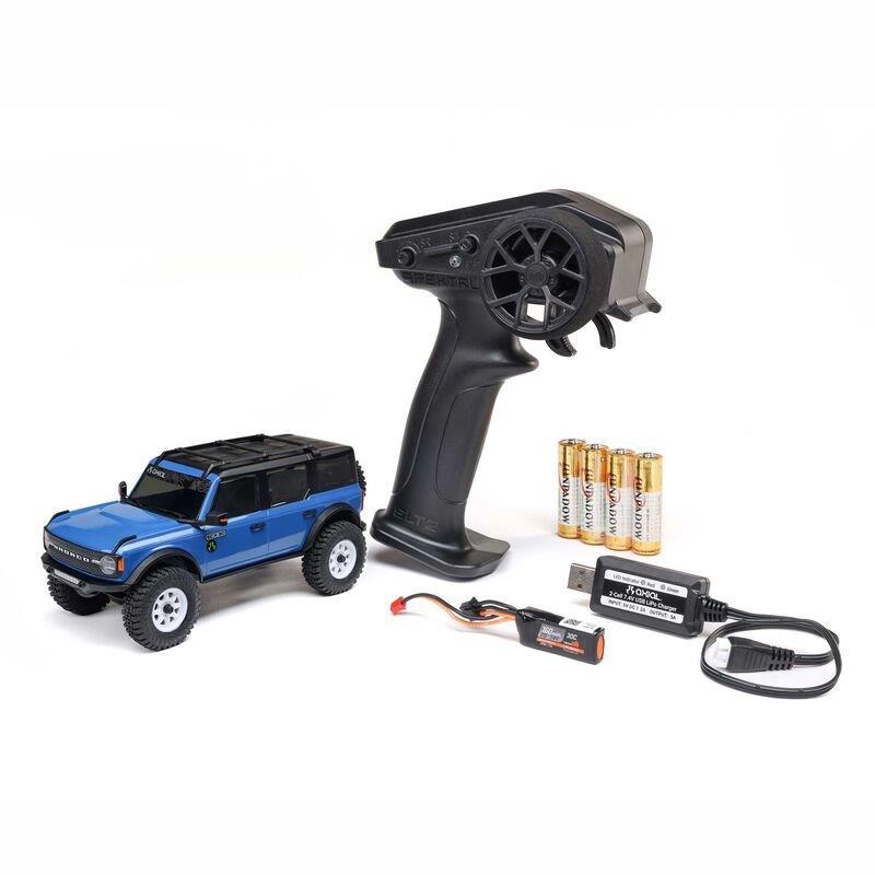 AXIAL 1/30 SCX30 Ford Bronco 4X4 RTR Brshed RC (Batt & Char Included), Blue - 2