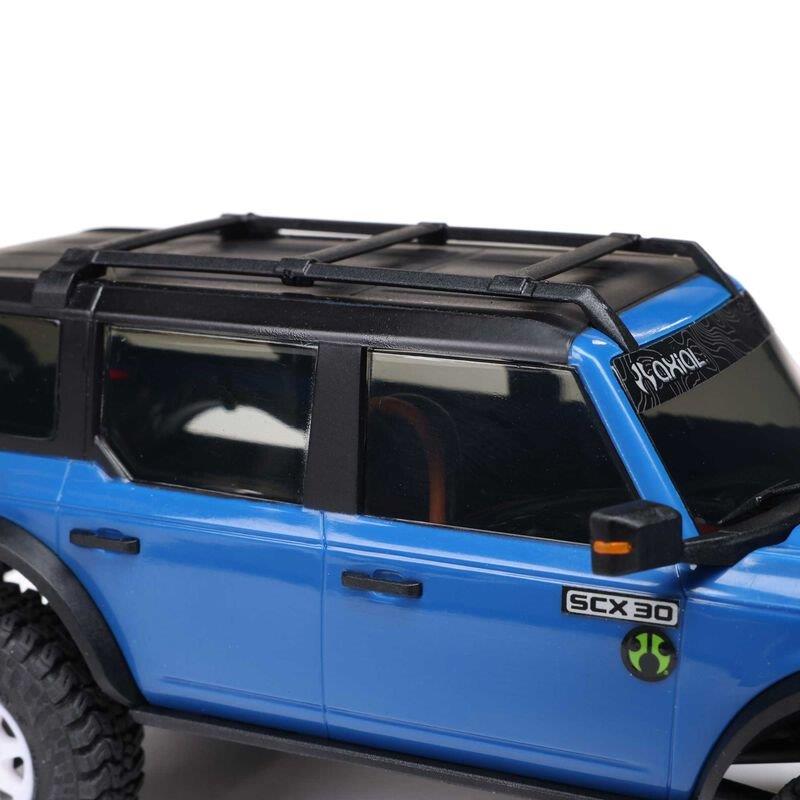 AXIAL 1/30 SCX30 Ford Bronco 4X4 RTR Brshed RC (Batt & Char Included), Blue - 18