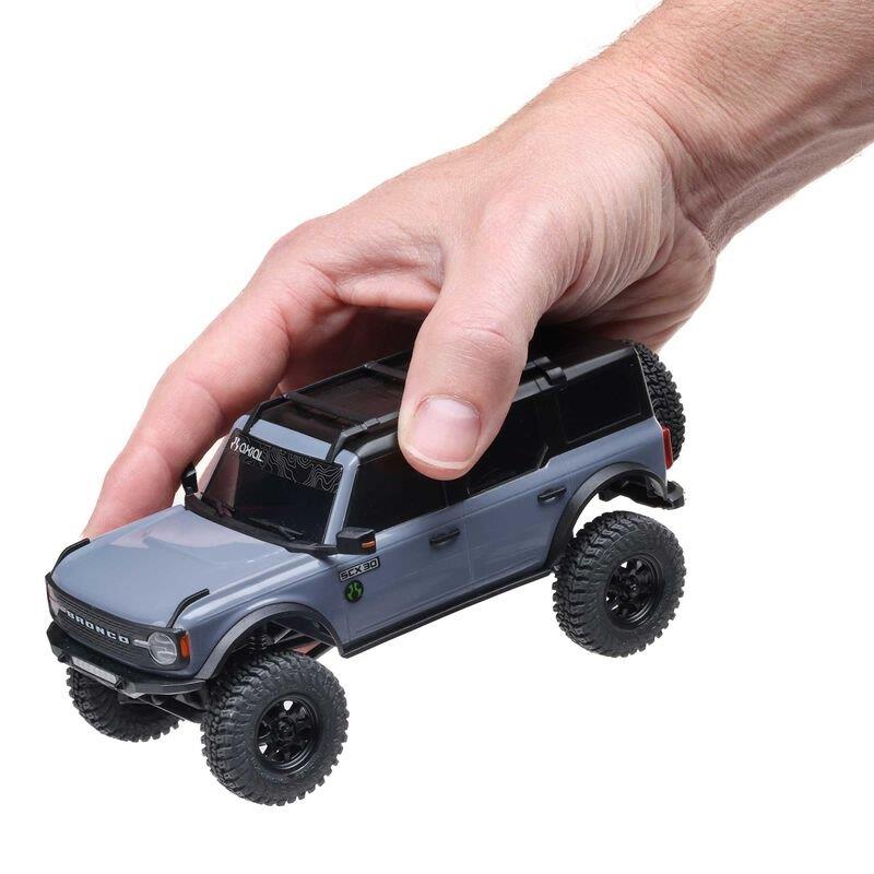 AXIAL 1/30 SCX30 Ford Bronco 4X4 RTR Brshed RC (Batt & Char Included), Blue - 27