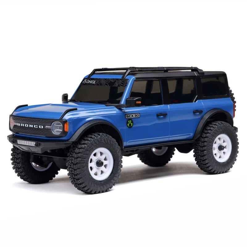 AXIAL 1/30 SCX30 Ford Bronco 4X4 RTR Brshed RC (Batt & Char Included), Blue - 8