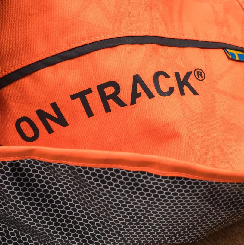 Back on Track Bay Hunderegenmantel - Orange/Hoher Rutenansatz - flexibel
