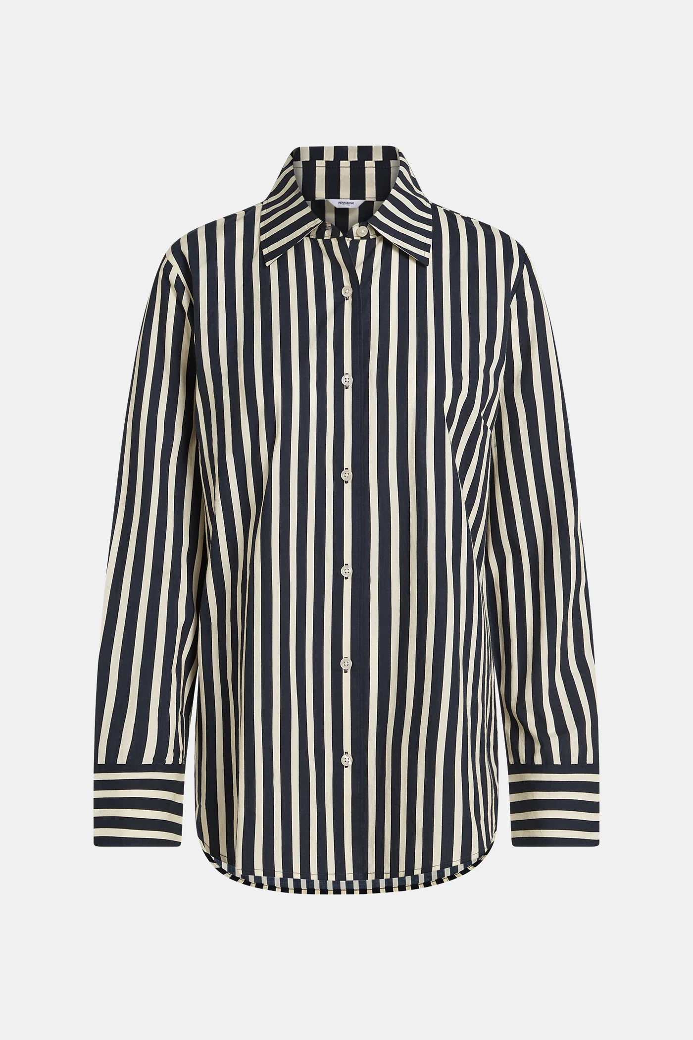 Penn & Ink NY -  Blouse Stripe Black / Ecru - 8