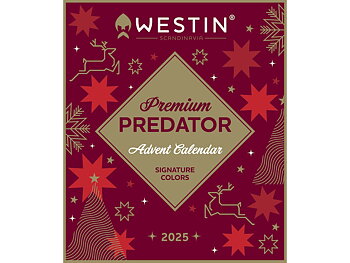 Julkalender från westin. fullmatad med 24 olika beten för predator fiske. en lucka med fiskedrag varje dag