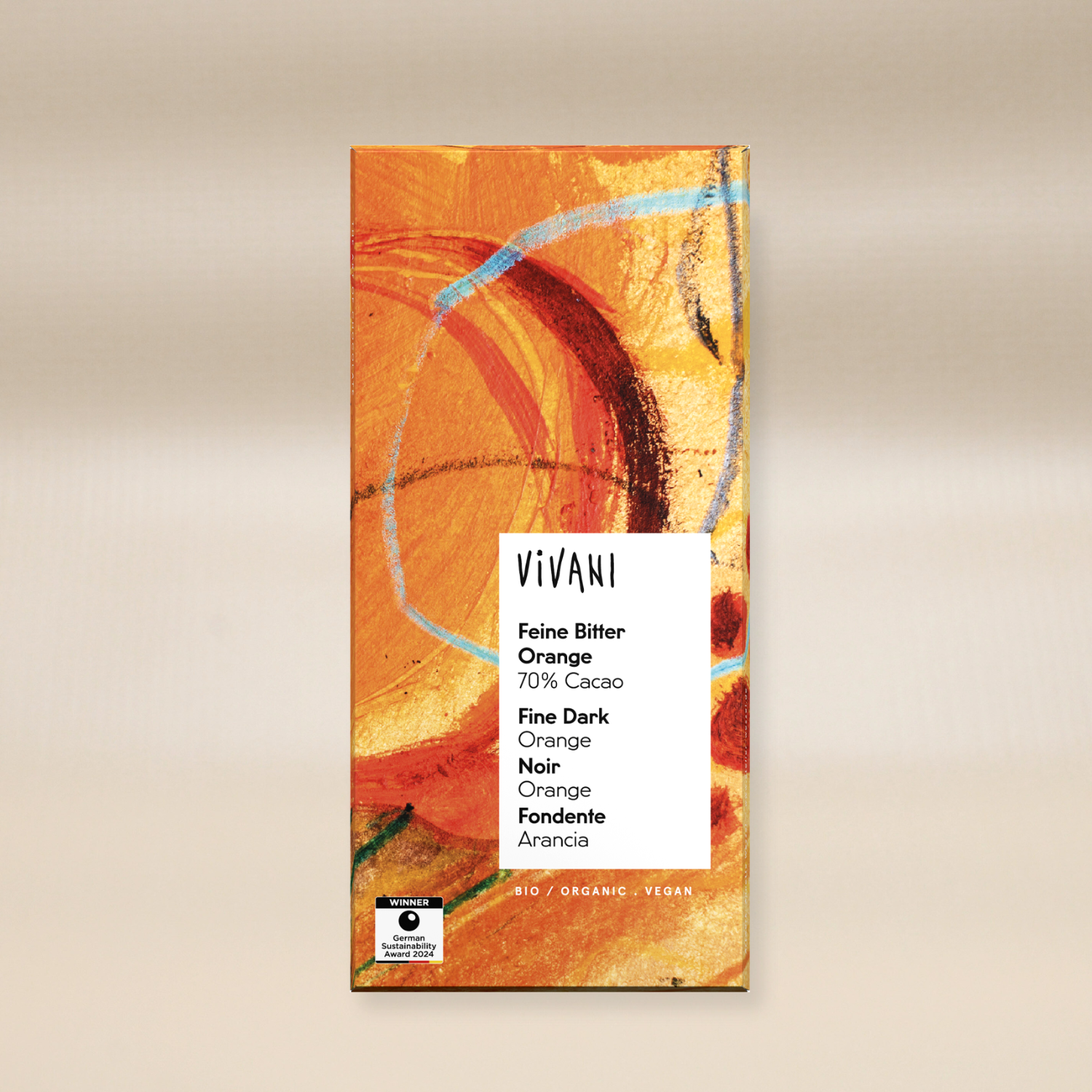 Vivani Mörk Apelsin EKO 80g