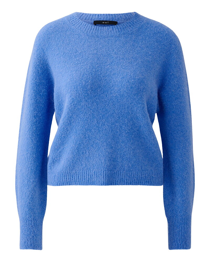 Jumper alpackablandning ljus kornblå