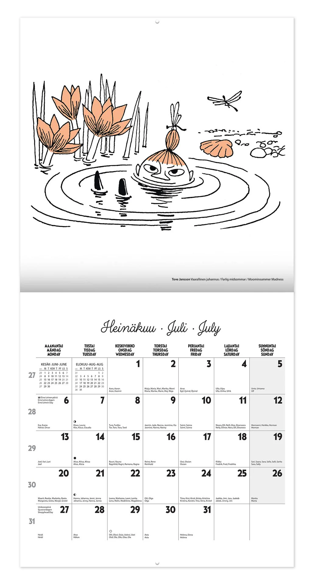 Moomin Wall Calender 2026 - 3