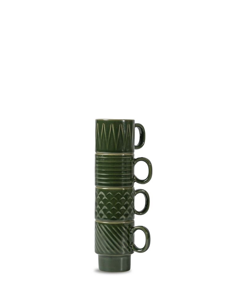 Espressomugg 4-pack - Flera färger - 3