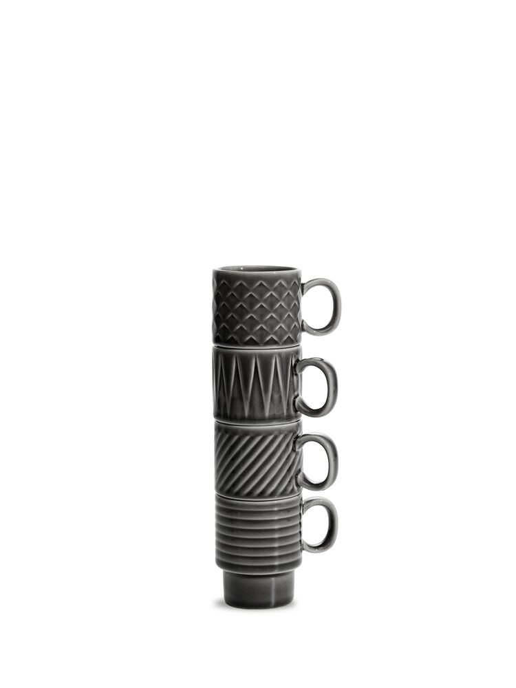 Espressomugg 4-pack - Flera färger - 6