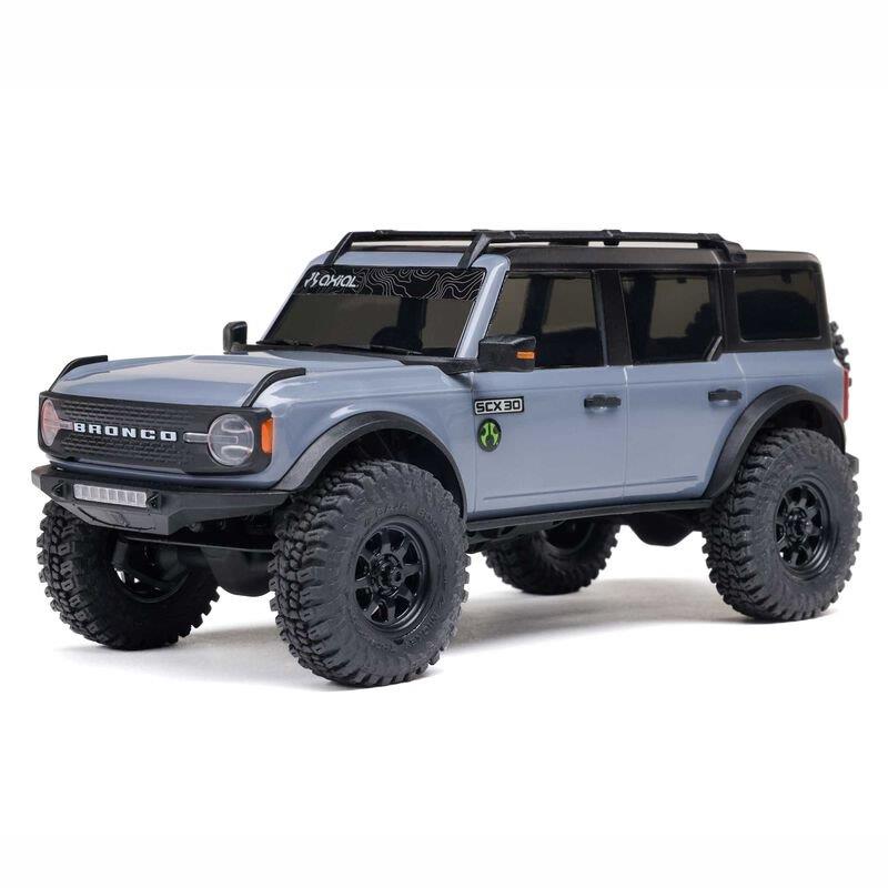 AXIAL 1/30 SCX30 Ford Bronco 4X4 RTR Brshed RC (Batt & Char Included), Gray - 8