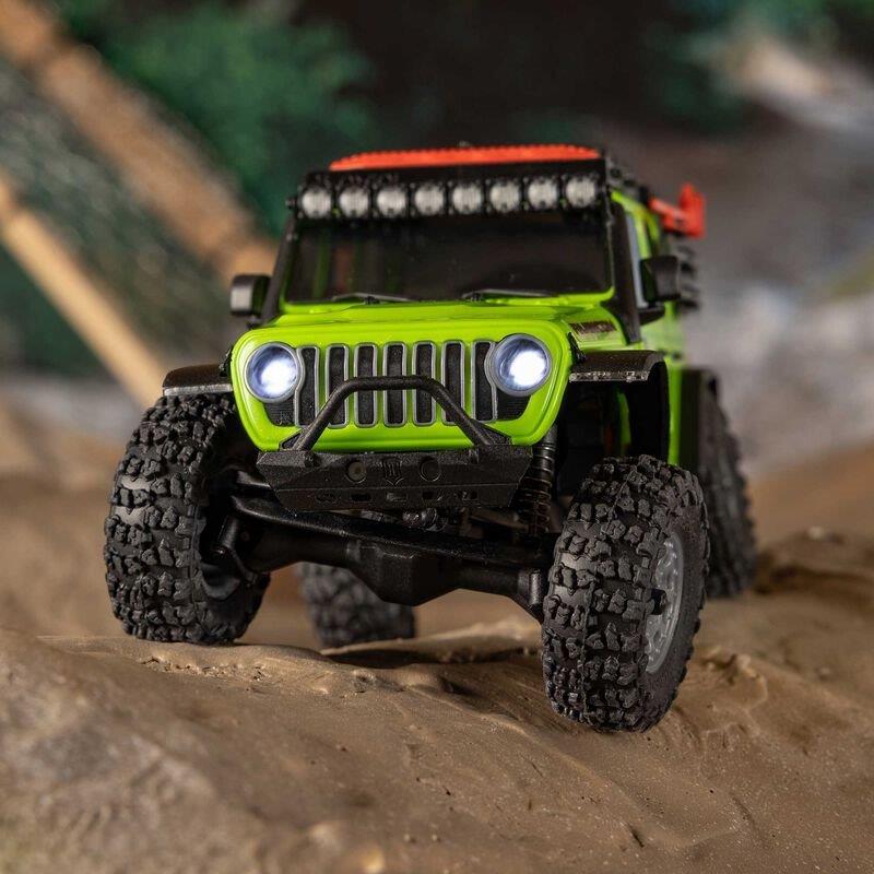 AXIAL 1/30 SCX30 Jeep Wrangler JLU 4X4 RTR Brsh RC (Batt & Char Included), Green - 3