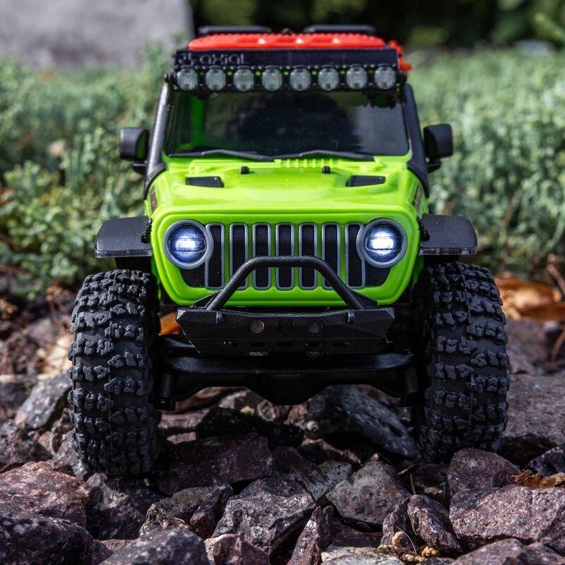 AXIAL 1/30 SCX30 Jeep Wrangler JLU 4X4 RTR Brsh RC (Batt & Char Included), Green - 5
